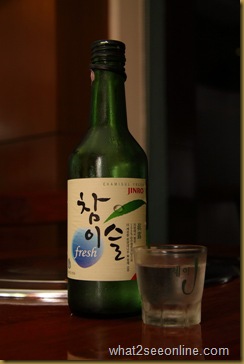 Korean soju at Sa Rang Chae by what2seeonline.com