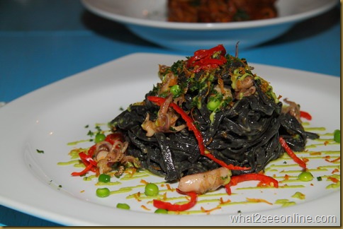 Squid Ink Fettuccine at Cugini Trattoria Pizzeria, Singapore