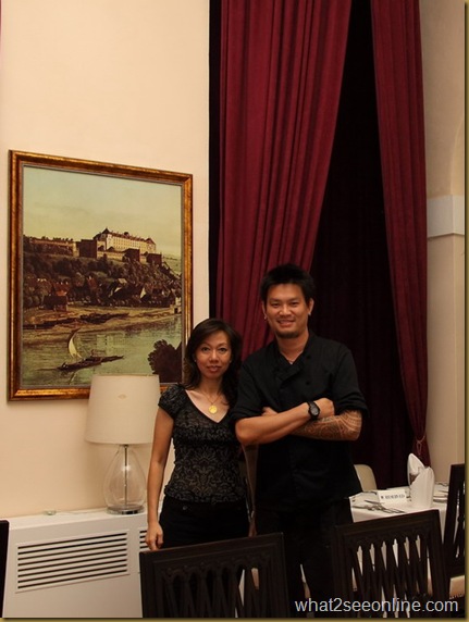 Chef Johnny Fua & CK Lam at Suffolk House Restaurant , Penang