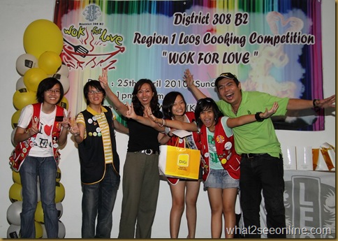 The Champion for Region 1 Leos Club “Wok for Love” Cooking Competition