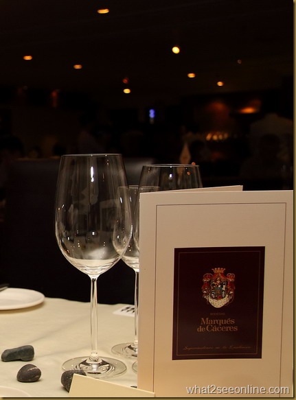 Marques de Caceres Wine Dinner at Tiffins Parkroyal Hotel Penang