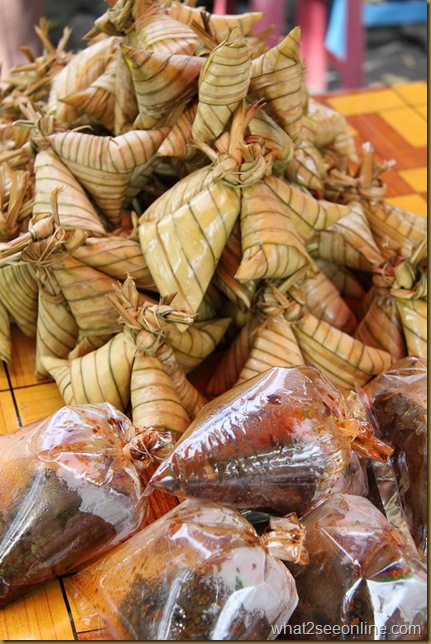 Beef rendang with ketupat _resize