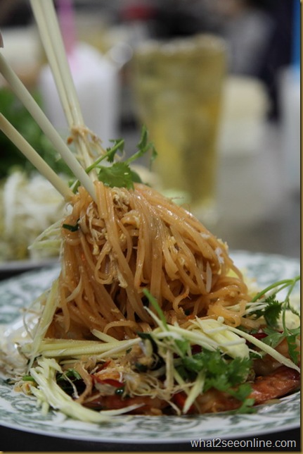 Thai Fried Noodles (Pad Thai) at Thip Samai Noodle Shop by what2seeonline.com