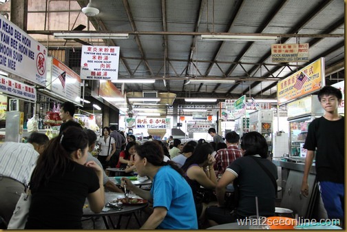 Hawker Food at the Batu Lanchang Market Food Court, Penang by What2seeonline.com