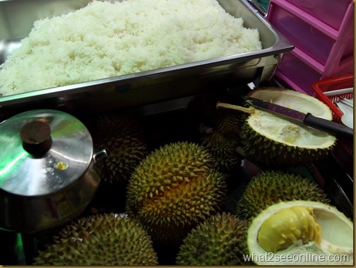 Santan Pulut with Durian at Nasi Lemak Cilibilis, Gurney Drive by what2seeonline.com