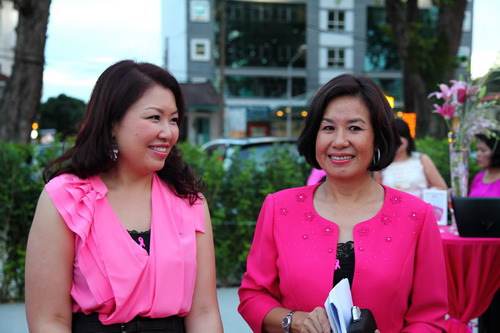 YB Puan Betty Chew at the launching of the Breast Cancer Awareness event in Macalister Mansion