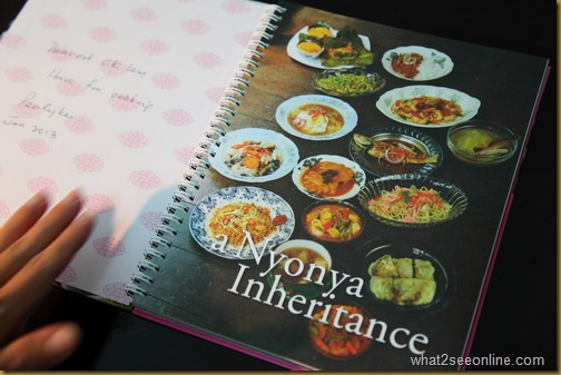 ‘A Nyonya Inheritance’- cookbook with savoury Penang Nyonya recipes by what2seeonline.com
