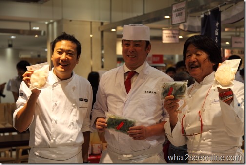 Iron Chef Hiroyuki Sakai and Chef Toshihiko Yoroizuka by what2seeonline.com