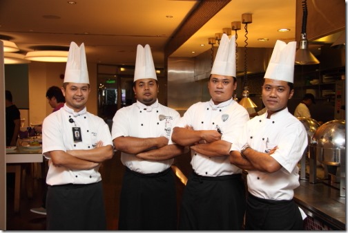 Chefs involved in the preparation of the meal