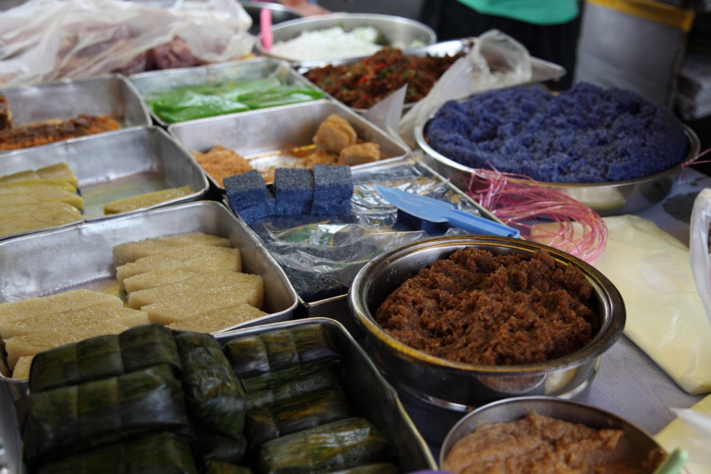 Nyonya kuih at Pulau Tikus market in Penang