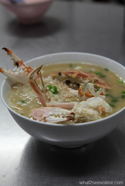 Crab porridge @Tuck Sai Cafe, Penang