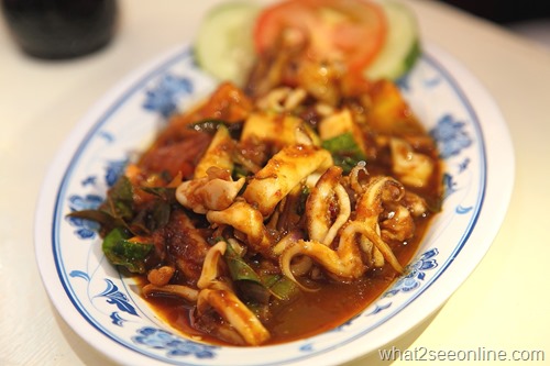 Kam Heong Squid @Assam Belai Restaurant, Nagore Road, Penang