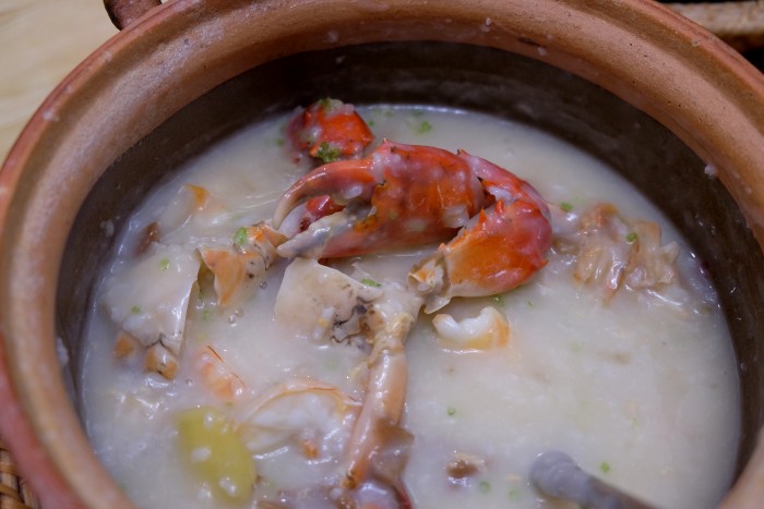 Sea Prawn and Crab Porridge,