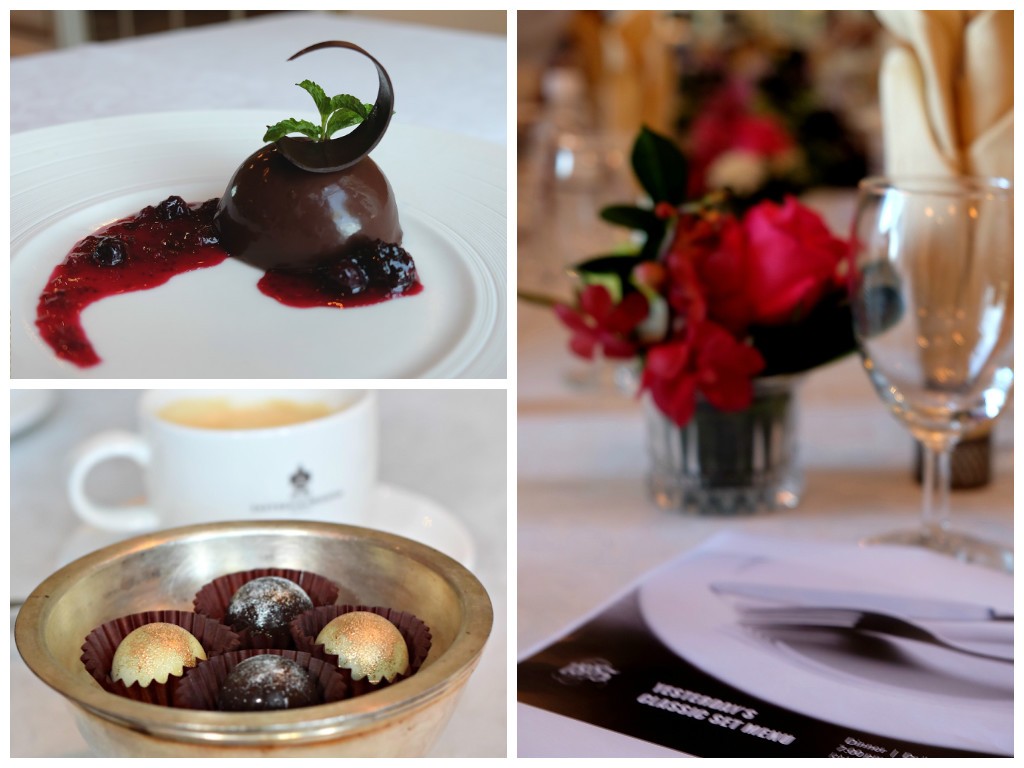 Pralines with freshly brewed coffee, 