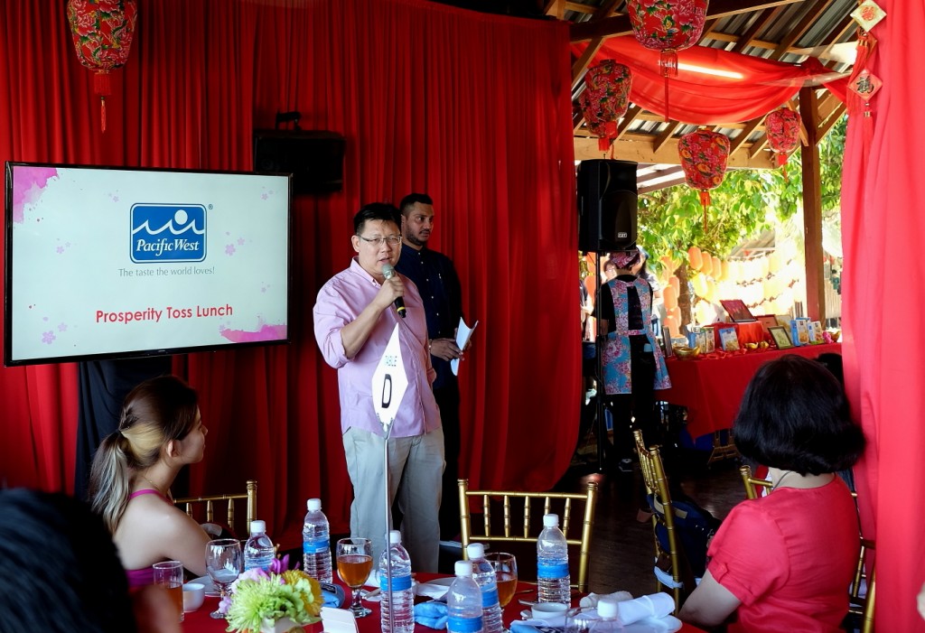 Pacific West Prosperity Toss Lunch at Hakka Village, Penang 