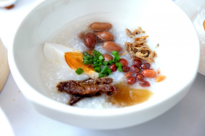 congee with condiments