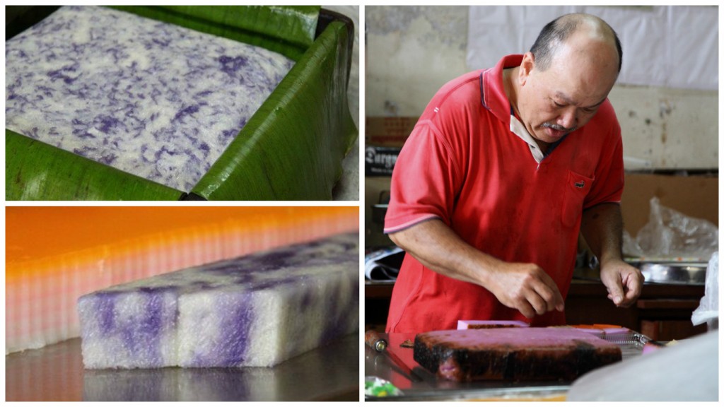 Penang Food Blog, What2seeonline.com, CK Lam, Penang Nyonya Kuih, Richard Rivalee, Kuih Talam, Kuih Lapis, Pulut Tai Tai, Kuih Dadar, Kuih Koci, Onde-Onde, Kuih Kosui, Abok Abok, Sago Gula Melaka, Poh Piah Chee and Curry Puff. Moh Teng Pheow Nyonya Kuih & Canteen, Nyonya kuih stall in Cecil Street Market