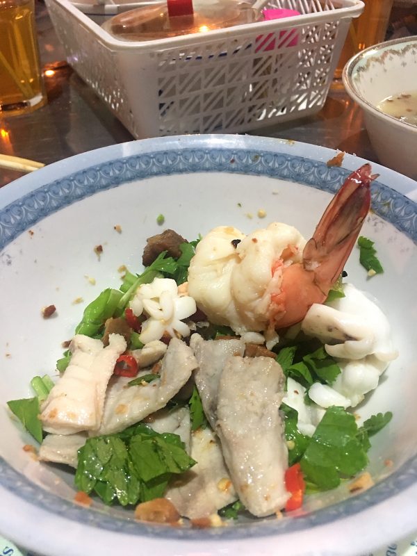 Bangkok Holiday, Ck Lam, Fish Soup, Hawker Food, Khao Tom Pla Kimpo, Local Thai Food, Penang Food Blog, Rice Soup with Seafood in Bangkok, Seafood Medley Salad, Street Food in Bangkok, Thailand Street Food, Travel Destination, What2seeonline.Com