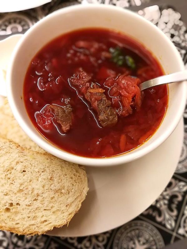 vkusno dom, penang, eastern european restaurant, delicious smith, halal restaurant, eastern european cuisine, penang food blog, what2seeonline.com, ck lam, Borscht Russian Beetroot Soup, Olivier Salad, Uzbekian Plov, Turkish Baklava, Chocolate Salami