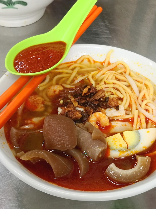 penang hawker food, hokkien mee, lor mee, penang food hunt, lebuh presgrave, C. Y. Choy Road, penang street food, prawn mee, Ah Seng Hokkien Mee, Penang Food Blog, CK Lam, What2seeonline.com, Gat Lebuh Presgrave, Sa Tiau Lor, Hae Mee, 三条路炭烧福建面, 卤面, 福建卤, 