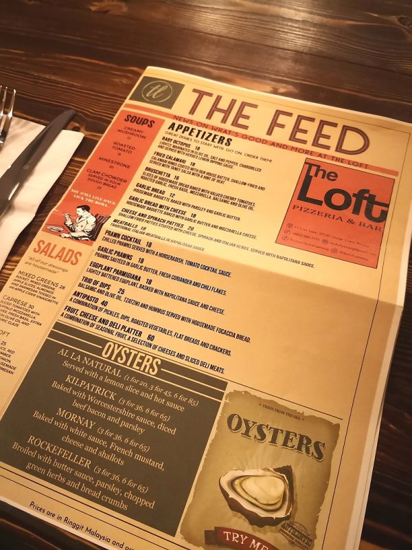 The Loft Pizzeria Bar Love Lane Penang What2seeonline Com