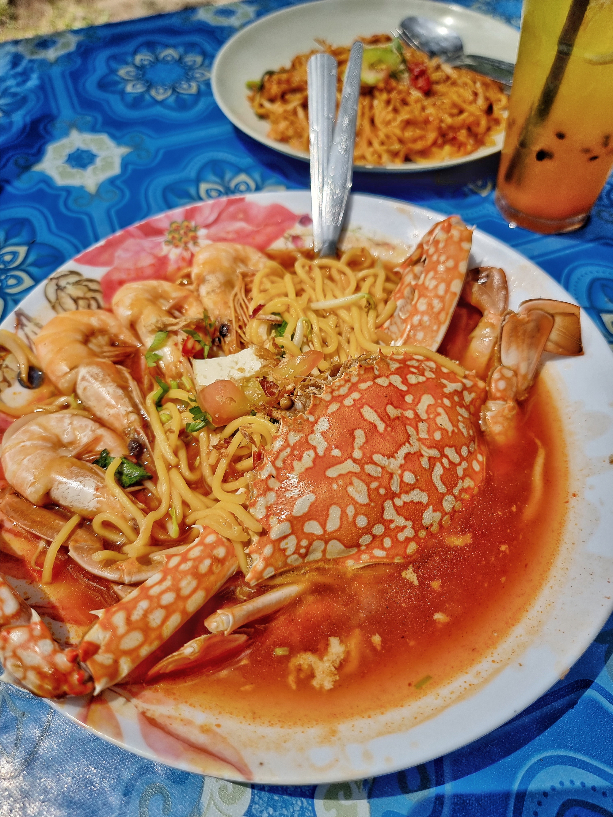 Pak Tam Mee Udang, Pantai Teluk Bayu in Teluk Kumbar, Bayan Lepas, Penang, Muslim-owned food stall in Penang, Malay-style prawn noodle, CK Lam, Penang Food Blog, What2seeonline.com, Penang Food Hunt,